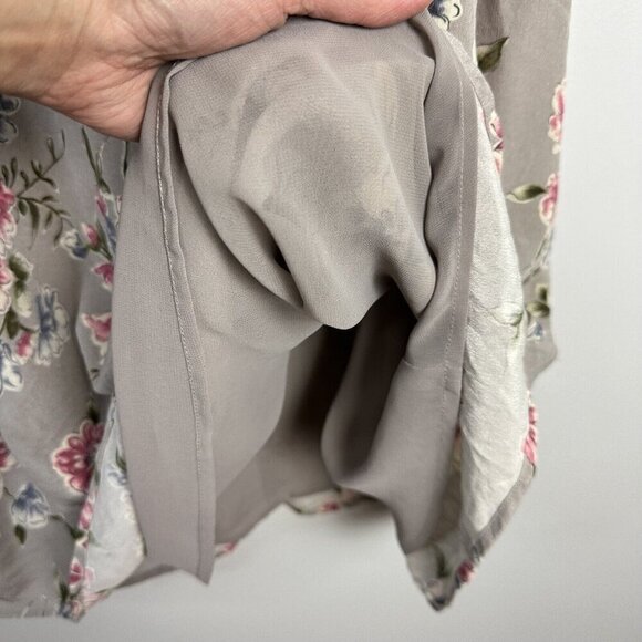 Talbots Women 14 Pure Silk Maxi Skirt Floral Lined Back Zip 90s Y2K Cottagecore - Picture 7 of 10